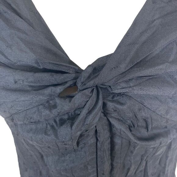 Keren Naftali 1 XS S 4 Black Dress Bodycon Evening Elegant Crinkle Packable - Picture 11 of 13